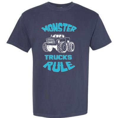 Funny Monster Truck Rule Gift Garment-Dyed Heavyweight T-Shirt