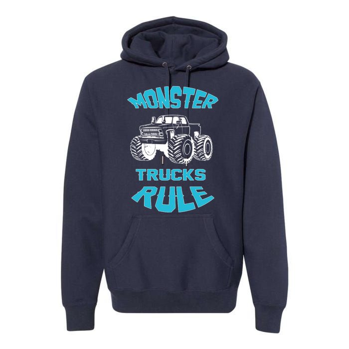 Funny Monster Truck Rule Gift Premium Hoodie