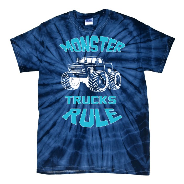 Funny Monster Truck Rule Gift Tie-Dye T-Shirt