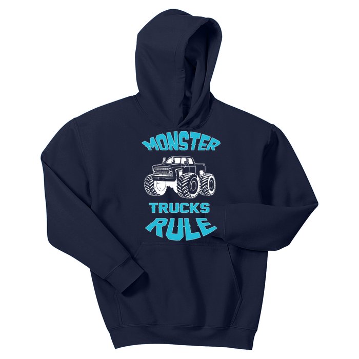 Funny Monster Truck Rule Gift Kids Hoodie