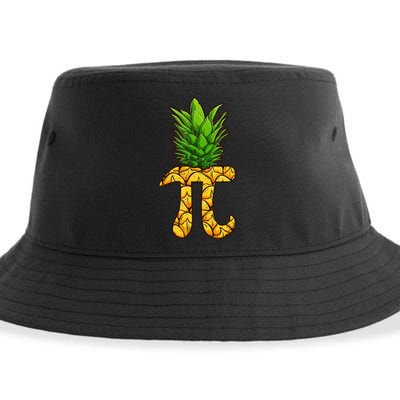 Funny Math Teacher Hawaiian happy pi day Sustainable Bucket Hat