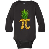 Funny Math Teacher Hawaiian happy pi day Baby Long Sleeve Bodysuit