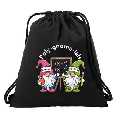 Funny Math Teacher Polygnomeials Algebra Teacher Calculus Drawstring Bag