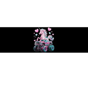 Funny Monster Truck Unicorn Girl Birthday Party Monster Truck Gift Bumper Sticker