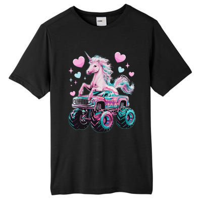 Funny Monster Truck Unicorn Girl Birthday Party Monster Truck Gift Tall Fusion ChromaSoft Performance T-Shirt