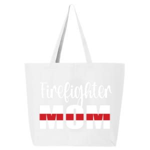 Firefighter Mom Thin Red Line Mother Proud Fire Mom Gift 25L Jumbo Tote