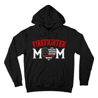 Firefighter Mom Thin Red Line Fireman Firefighting Patriotic Hoodie