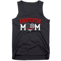 Firefighter Mom Thin Red Line Fireman Firefighting Patriotic Tank Top