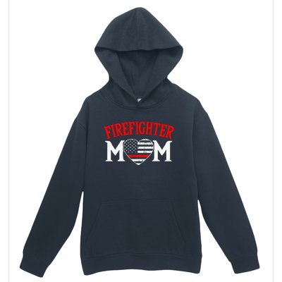 Firefighter Mom Thin Red Line Fireman Firefighting Patriotic Urban Pullover Hoodie