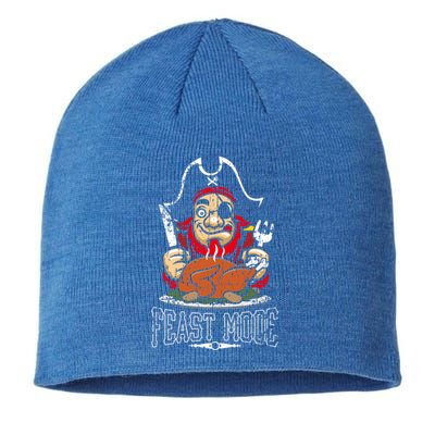 Feast Mode Thanksgiving Pirate Funny Gift Sustainable Beanie