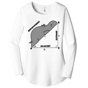 Funny Math Teacher Humorous Math Lover Gift Women's Perfect Tri Tunic Long Sleeve Shirt