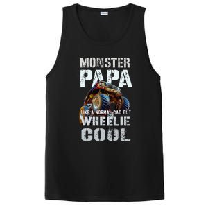 Funny MONSTER TRUCK PAPA Like Normal Dad But Wheelie Cool PosiCharge Competitor Tank