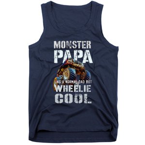 Funny MONSTER TRUCK PAPA Like Normal Dad But Wheelie Cool Tank Top