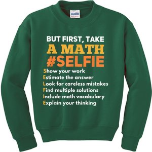 Funny Math Teacher Gift For A Math Nerd Kids Sweatshirt