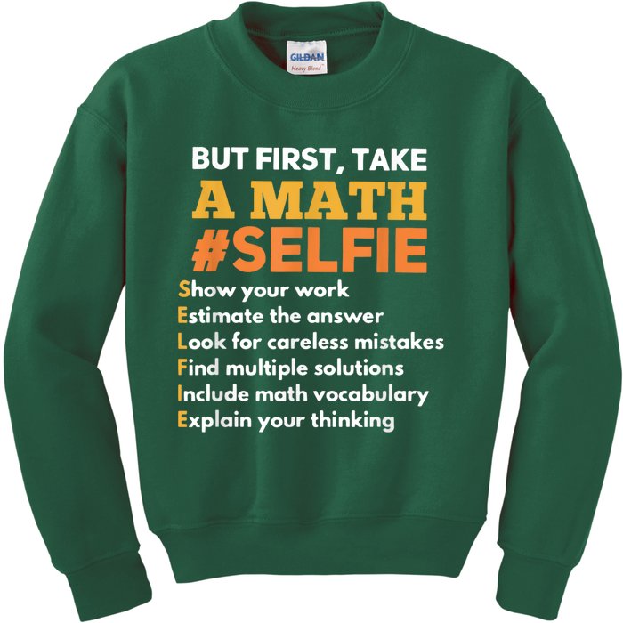 Funny Math Teacher Gift For A Math Nerd Kids Sweatshirt