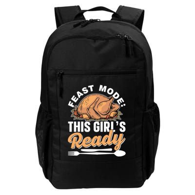 Feast Mode: This S Ready Gratitude Thanksgiving Cute Gift Backpack