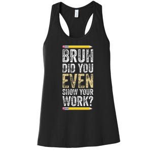 Funny Math Teacher Joke Fun Best Math Quotes Women's Racerback Tank