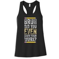 Funny Math Teacher Joke Fun Best Math Quotes Women's Racerback Tank