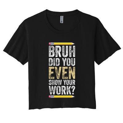 Funny Math Teacher Joke Fun Best Math Quotes Crop Top
