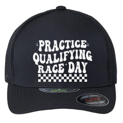 Funny Monday Tuesday Thursday Practice Qualifying Race Day Flexfit Unipanel Trucker Cap