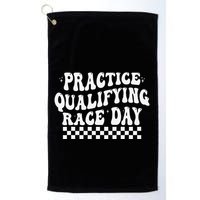 Funny Monday Tuesday Thursday Practice Qualifying Race Day Golf Towel
