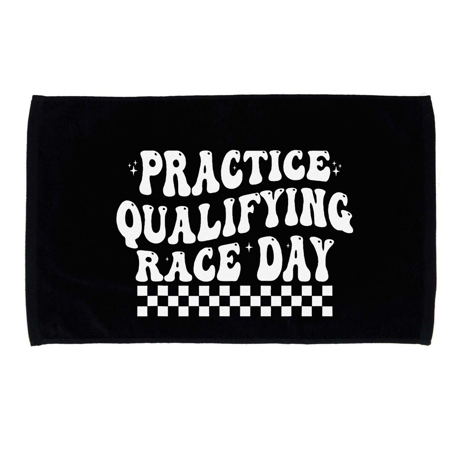 Funny Monday Tuesday Thursday Practice Qualifying Race Day Microfiber Hand Towel