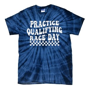 Funny Monday Tuesday Thursday Practice Qualifying Race Day Tie-Dye T-Shirt