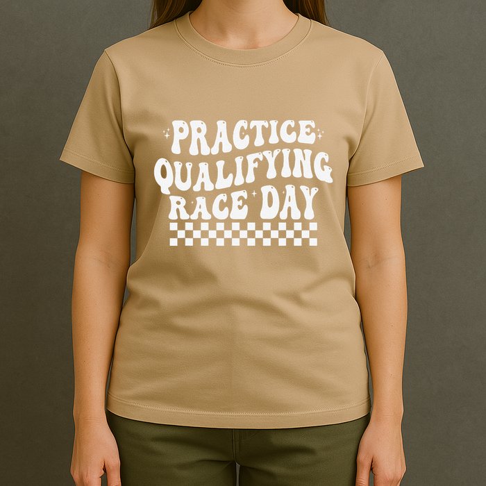 Funny Monday Tuesday Thursday Practice Qualifying Race Day T-Shirt