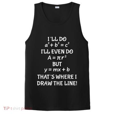 Funny Math Teacher Joke Men Women Fun Best Math Quotes PosiCharge Competitor Tank