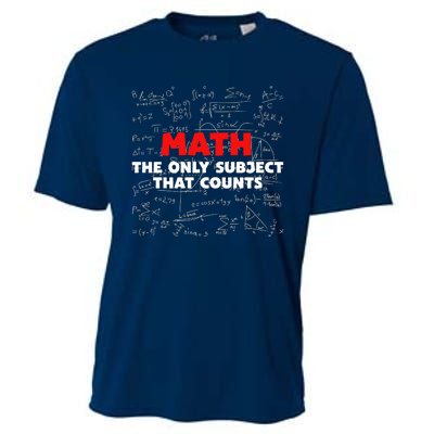 Funny Math The Only Subject That Counts Cooling Performance Crew T-Shirt