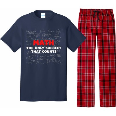 Funny Math The Only Subject That Counts Pajama Set