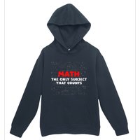 Funny Math The Only Subject That Counts Urban Pullover Hoodie