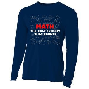 Funny Math The Only Subject That Counts Cooling Performance Long Sleeve Crew