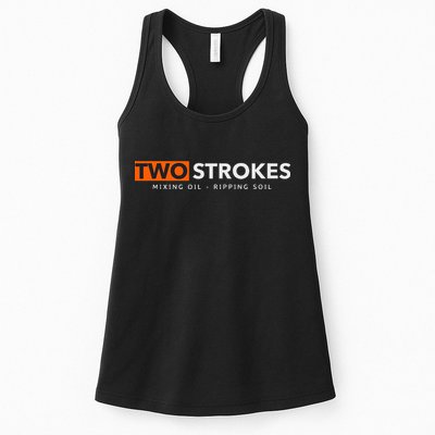 Funny Motocross Two Strokes Mixing Oil Ripping Soil Womens Tank Top