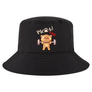 Funny Meow Thai Design For Thai Weightlifting Sport Lovers Cool Comfort Performance Bucket Hat