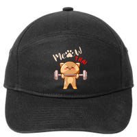 Funny Meow Thai Design For Thai Weightlifting Sport Lovers 7-Panel Snapback Hat