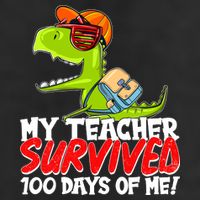 Funny My Teacher Survived 100 Days Of Me Trex Dinosaur 15oz Campfire Ceramic Mug