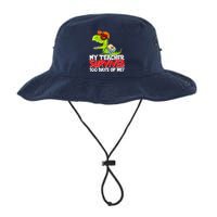 Funny My Teacher Survived 100 Days Of Me Trex Dinosaur Legacy Cool Fit Booney Bucket Hat