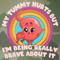 Funny My Tummy Hurts But IM Being Really Brave About It Legacy Tie Dye Trucker Hat