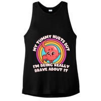 Funny My Tummy Hurts But IM Being Really Brave About It Ladies PosiCharge Tri-Blend Wicking Tank