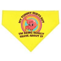 Funny My Tummy Hurts But IM Being Really Brave About It USA-Made Doggie Bandana