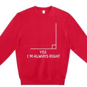 Funny Math Teacher Joke  Fun Best Math Quotes Premium Crewneck Sweatshirt