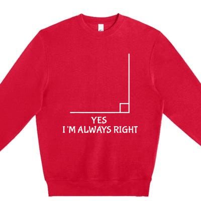 Funny Math Teacher Joke  Fun Best Math Quotes Premium Crewneck Sweatshirt