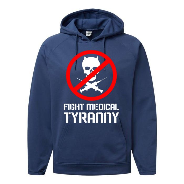 Fight Medical Tyranny Performance Fleece Hoodie