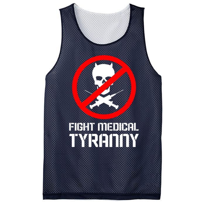 Fight Medical Tyranny Mesh Reversible Basketball Jersey Tank