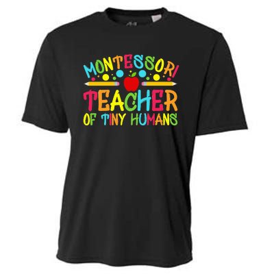 Funny Montessori Teacher Montessori Teacher Back To School Cooling Performance Crew T-Shirt