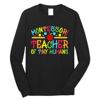 Funny Montessori Teacher Montessori Teacher Back To School Long Sleeve Shirt