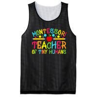 Funny Montessori Teacher Montessori Teacher Back To School Mesh Reversible Basketball Jersey Tank