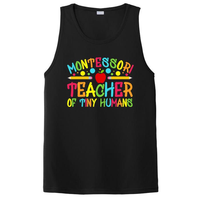 Funny Montessori Teacher Montessori Teacher Back To School PosiCharge Competitor Tank