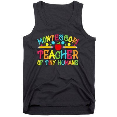 Funny Montessori Teacher Montessori Teacher Back To School Tank Top